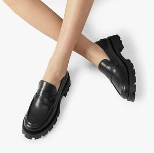 Dream Pairs Black Chunky Loafers
